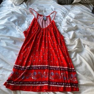 Old Navy Red Pattern Tank